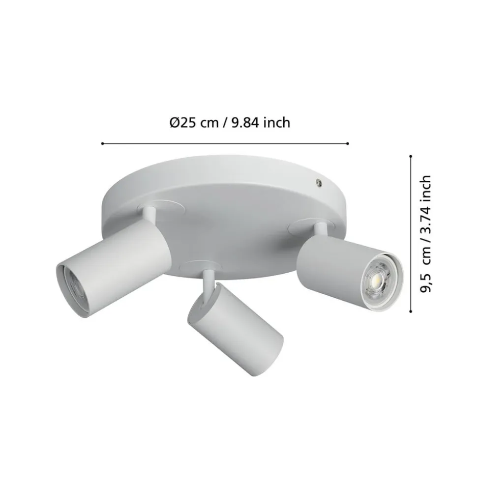 EGLO connect Telimbela-Z loftspot 3 lyskilder hvid