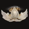 Eksklusiv glas loftslampe Foglie, 6 lyskilder