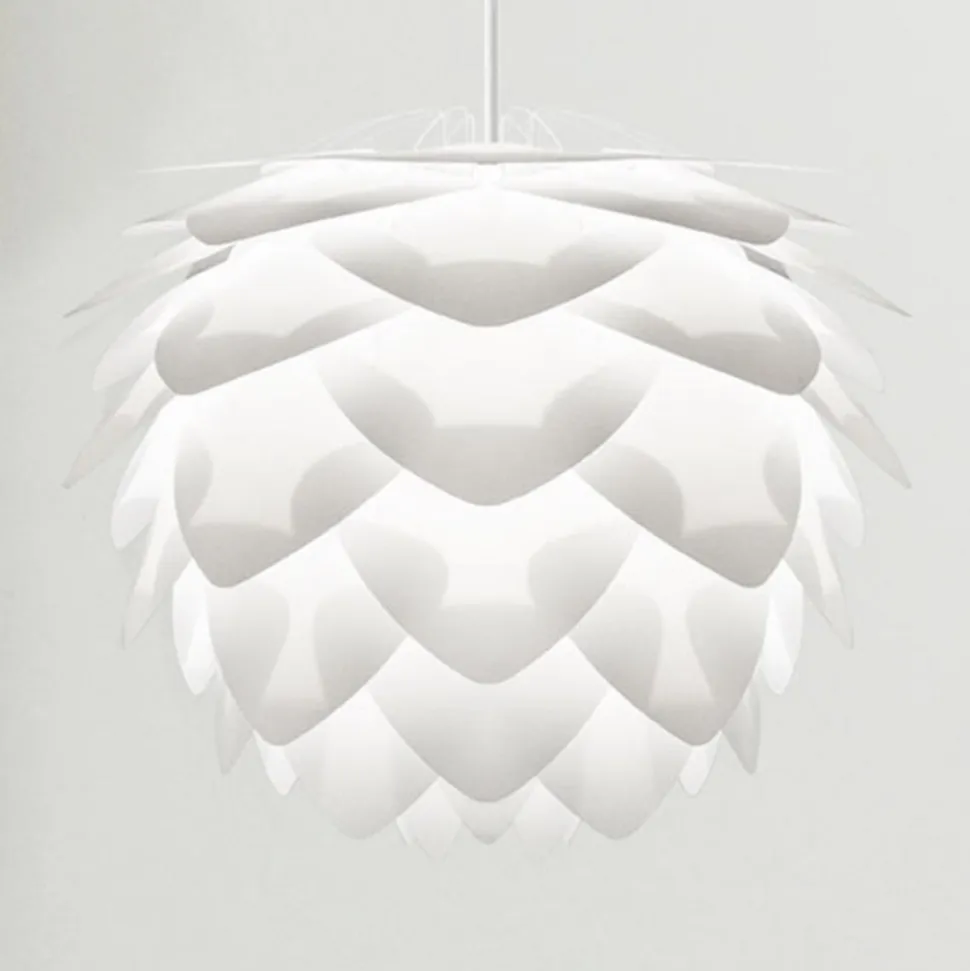 Ekstravagant designet pendellampe Silvia mini hvid
