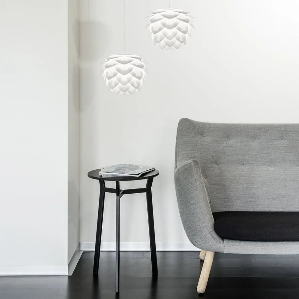Ekstravagant designet pendellampe Silvia mini hvid