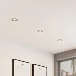 ELC Dakarra indbygnings-downlight, 10, GU10 nikkel
