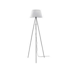 ELC Elsika gulvlampe, stofskærm, hvid