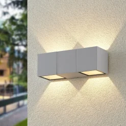 ELC Vanda udendørs LED-væglampe, hvid