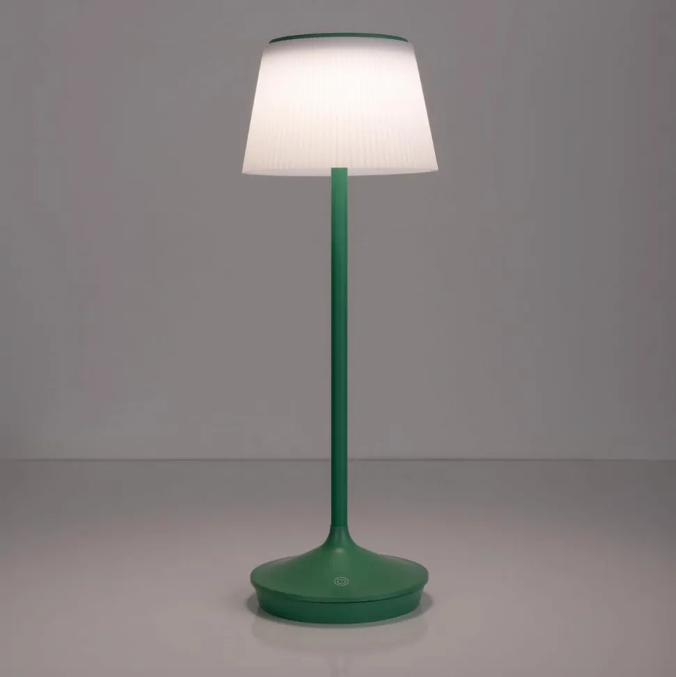 Emmi LED-bordlampe, solcelle, CCT, opladelig, grøn