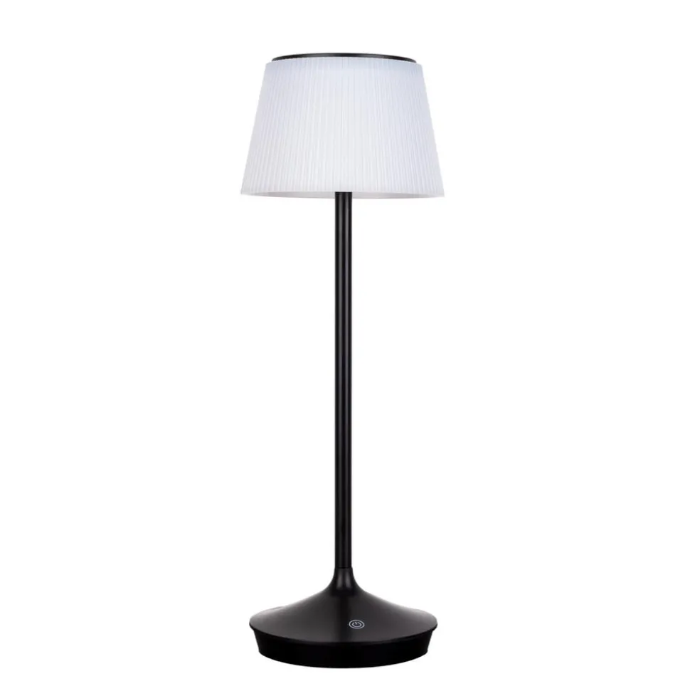Emmi LED-bordlampe, solcelle, CCT, opladelig, sort