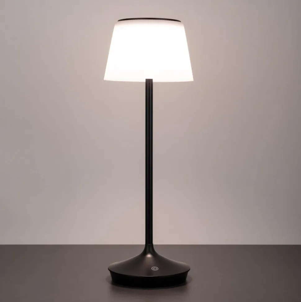 Emmi LED-bordlampe, solcelle, CCT, opladelig, sort