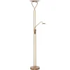 Empoli - LED-uplight i bronze med læselampe