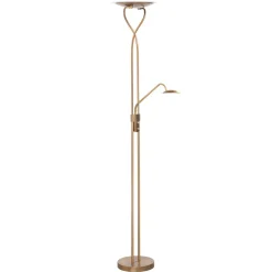 Empoli - LED-uplight i bronze med læselampe