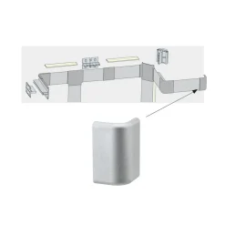 Endekappe til Duo Profil LED-strip-system