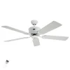 Enkel loftsventilator Eco Elements, hvid-grå