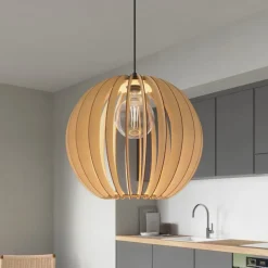 Envostar Clay hængelampe birkeplywood Ø 40 cm
