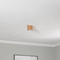 Envostar Ernest Downlight GX53 i træ, rund