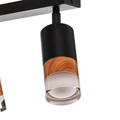Envostar Fida loftspot, 6 lyskilder, sort