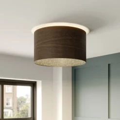 Envostar loftslampe i finér røget eg Ø 40cm