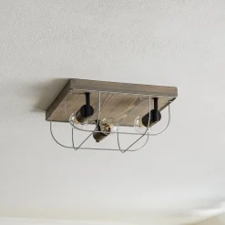 Envostar Neptuna loftslampe, firkantet, 3-lys.