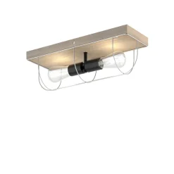 Envostar Neptuna loftslampe, kantet, 2 lys.