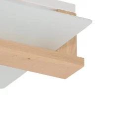 Envostar Peach Puff loftlampe med glas, træ