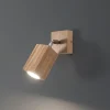 Envostar Peach Puff vægspot træ kvader 1 lyskilde
