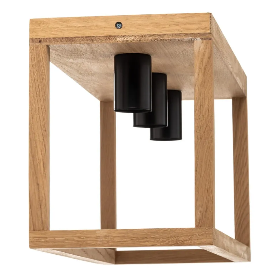 Envostar Rowan loftslampe i egetræ, 3fl