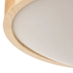 Envostar Zeus loftlampe i træ, fyr, Ø 37 cm