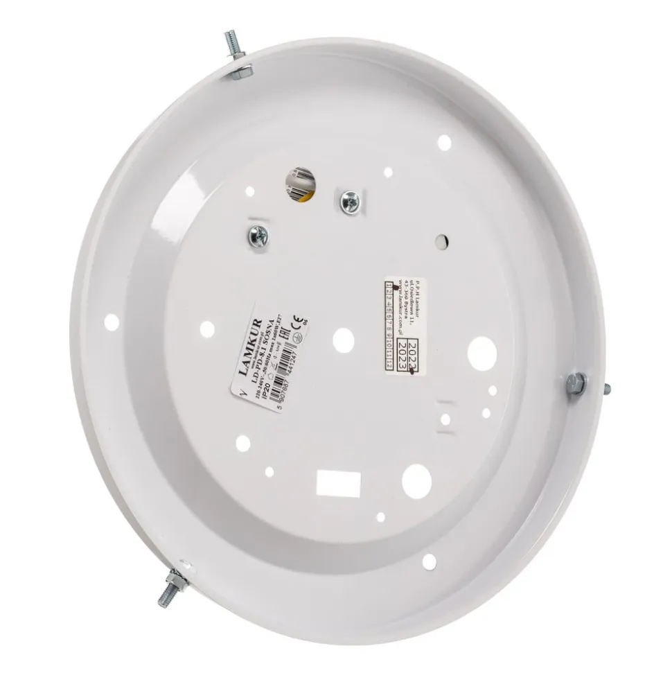 Envostar Zeus loftlampe i træ, fyr, Ø27cm