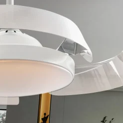 Enzo LED-loftventilator, dæmpbar, CCT, hvid