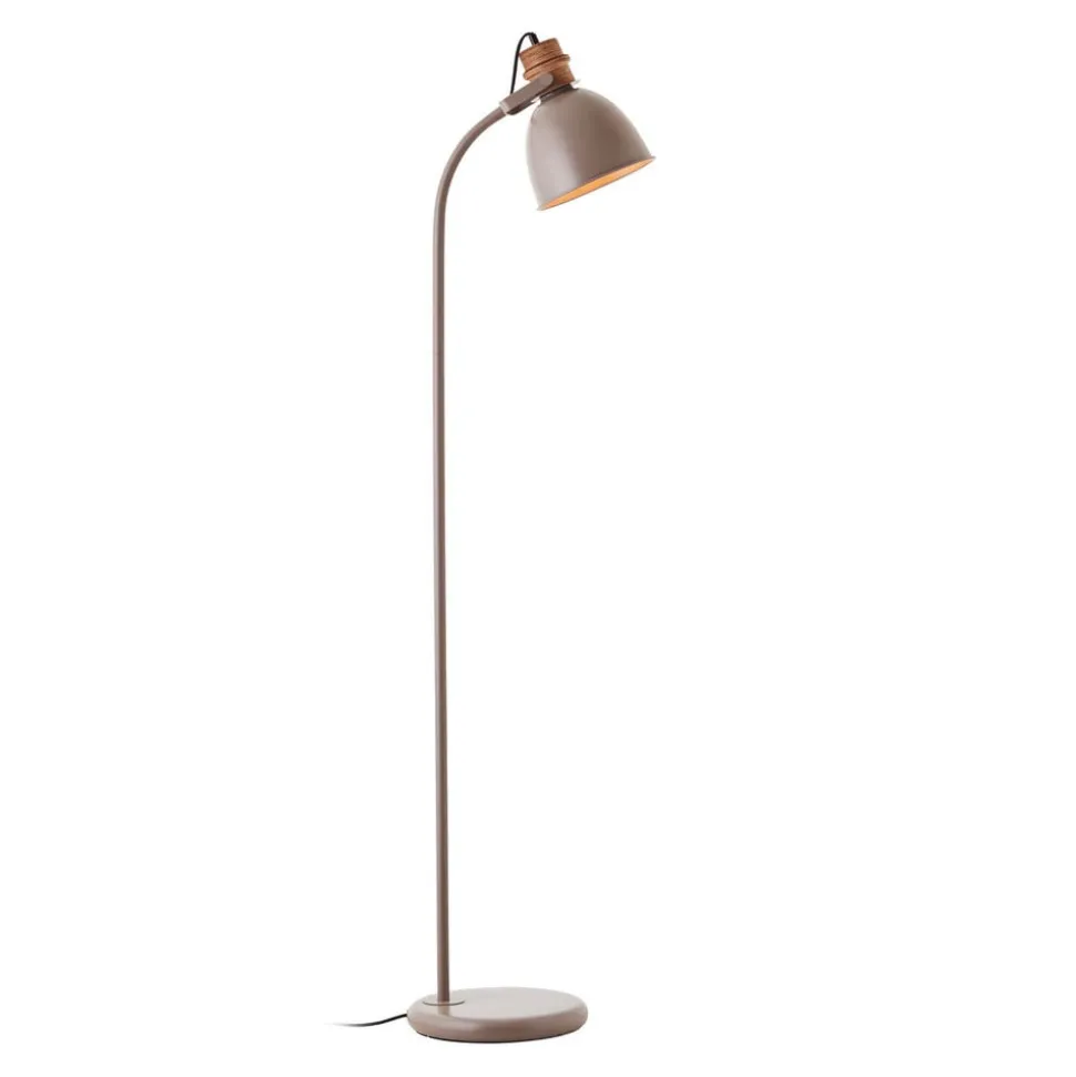 Erena gulvlampe, drejeligt hoved, taupe