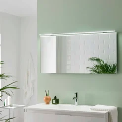 Esther 2 LED-spejlbelysning, krom, bredde 120 cm
