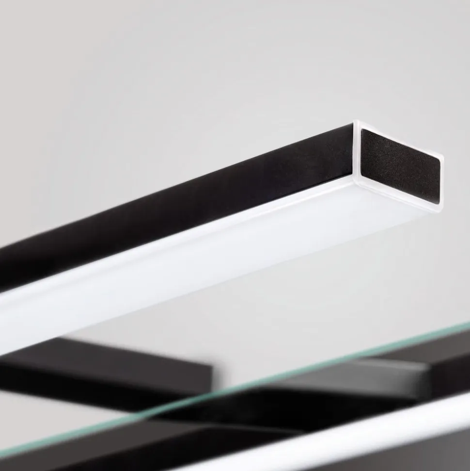 Esther 2 LED-spejlbelysning, mat sort, 50 cm