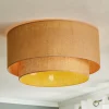 Euluna Boho jute-loftslampe naturbrun Ø60cm