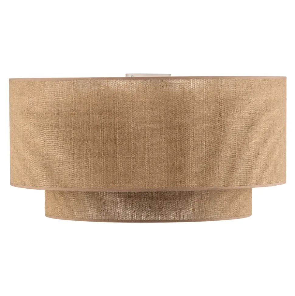 Euluna Boho jute-loftslampe naturbrun Ø60cm
