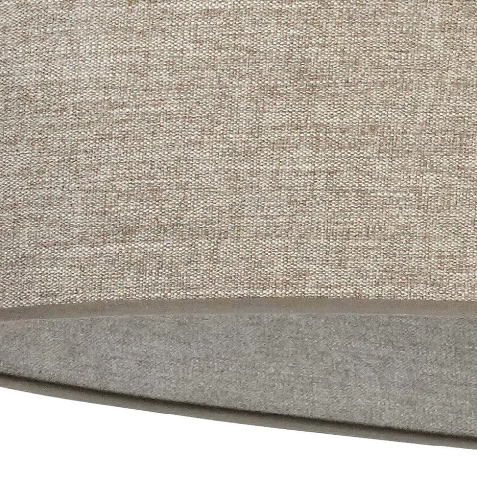 Euluna hængelampe Celine, cappuccino, chenille-stof, 80 cm