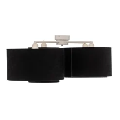 Euluna Lodge loftlampe, 4 lyskilder, sort/guld