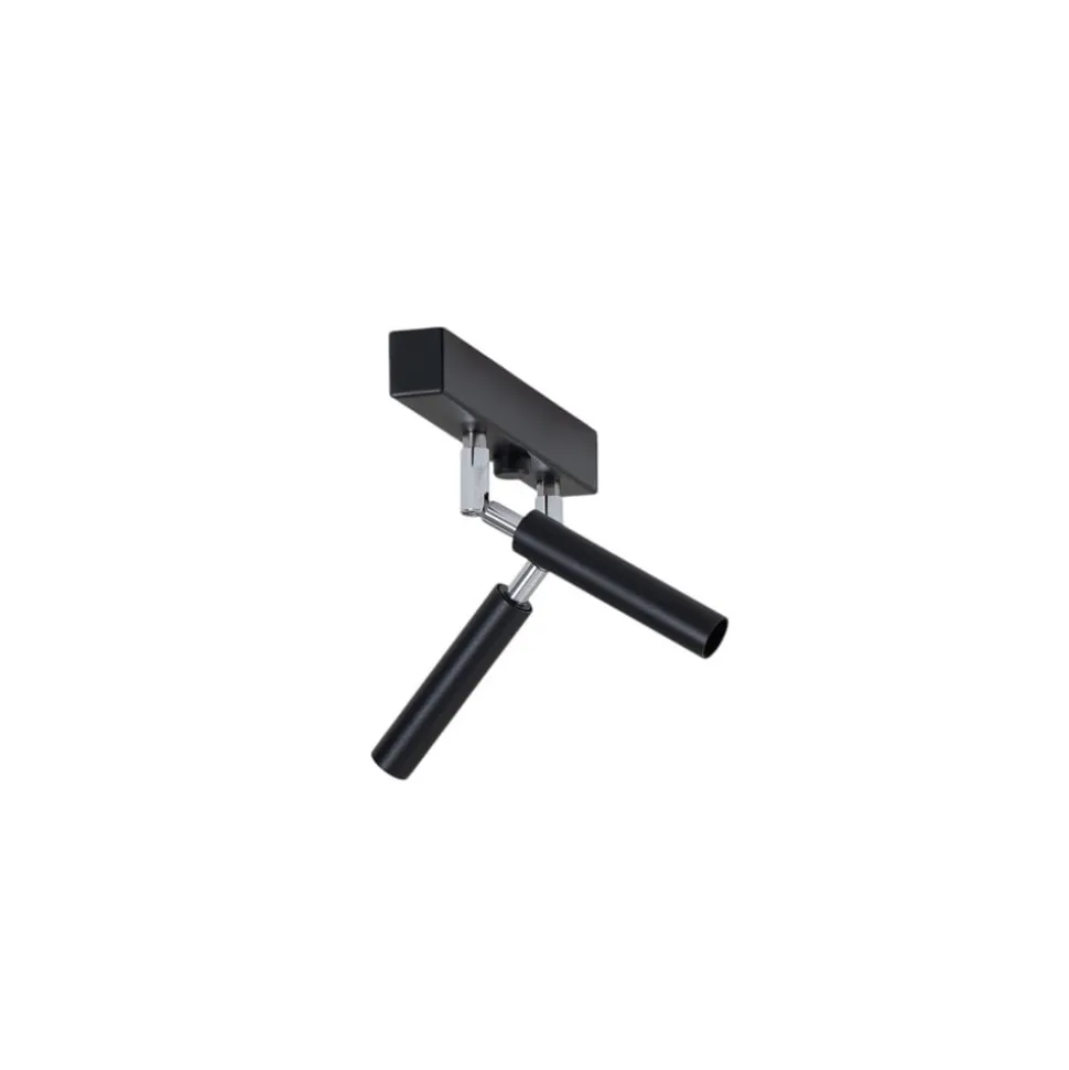Euluna Nicanor loftspot sort/krom 2 lyskilder
