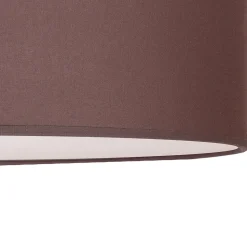 Euluna rulleloft, jordfarvet stofskærm, Ø40cm