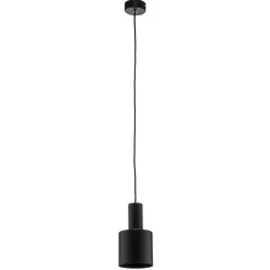 Euluna Selma hængelampe, 1 lyskilde, sort, Ø 11 cm