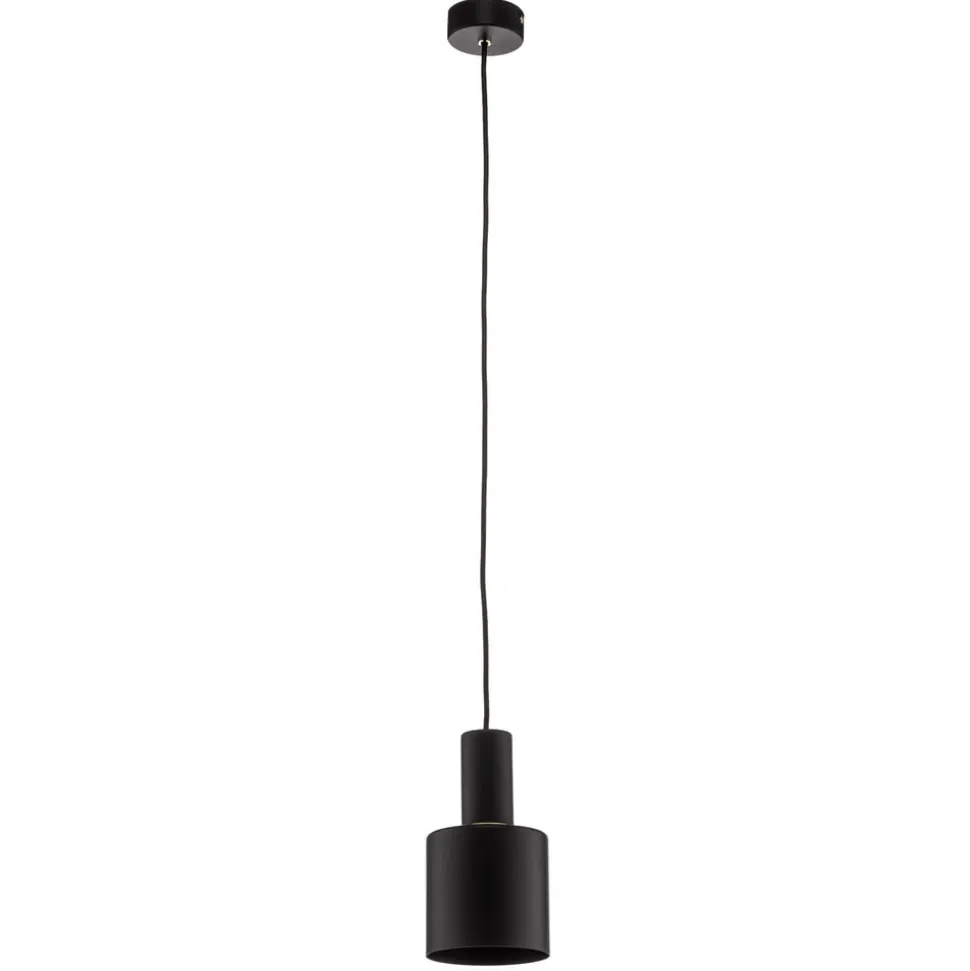 Euluna Selma hængelampe, 1 lyskilde, sort, Ø 11 cm