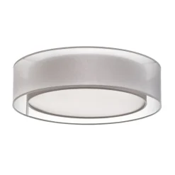 Euluna Tibu loftlampe, tekstil, Ø50cm, grå