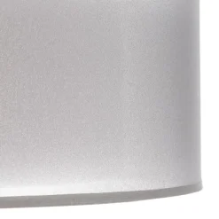 Euluna Tibu loftlampe, tekstil, Ø50cm, grå