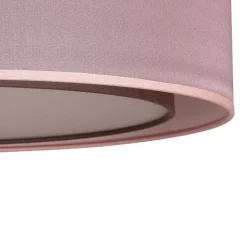 Euluna Tibu loftlampe, tekstil, Ø50cm, jordfarvet