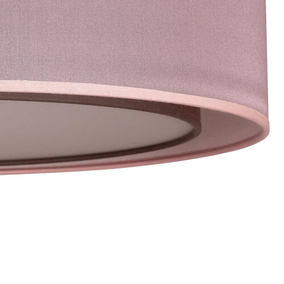 Euluna Tibu loftlampe, tekstil, Ø50cm, jordfarvet