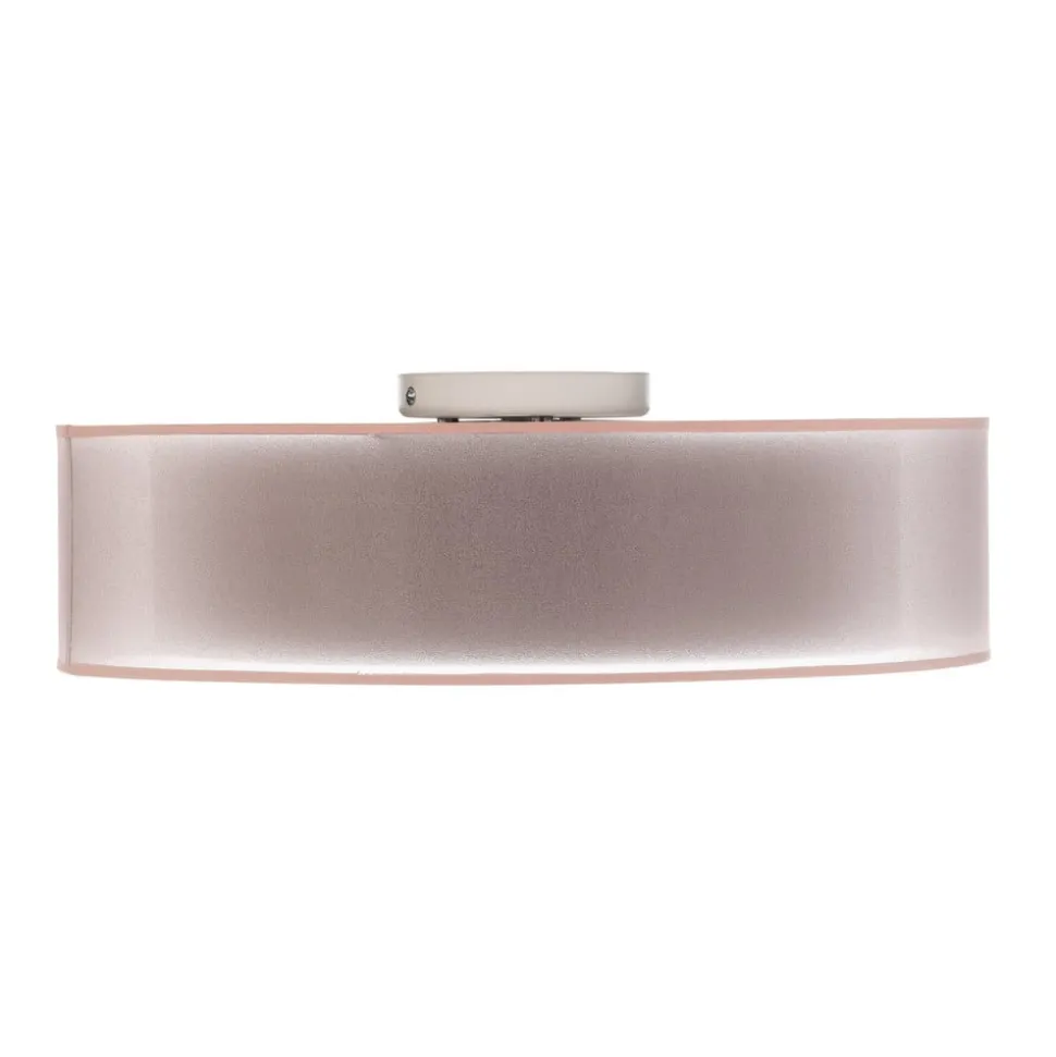 Euluna Tibu loftlampe, tekstil, Ø50cm, jordfarvet