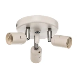 Euluna Tibu loftlampe, tekstil, Ø50cm, jordfarvet