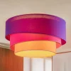 Euluna Trio Max tæppe, Ø60cm, violet/pink/orange