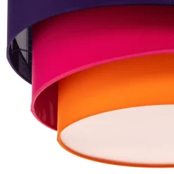 Euluna Trio Max tæppe, Ø60cm, violet/pink/orange