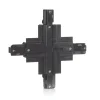 Eutrac X-stik 3-faset indbygningsskinne, sort
