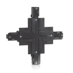 Eutrac X-stik 3-faset indbygningsskinne, sort