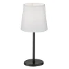 Eve bordlampe med stofskærm, sort/hvid