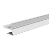 EVN APTBU alu-profil, vægrettet, 100 cm, alu