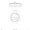 EVN Catino LED-loftslampe, sensor, 30 cm